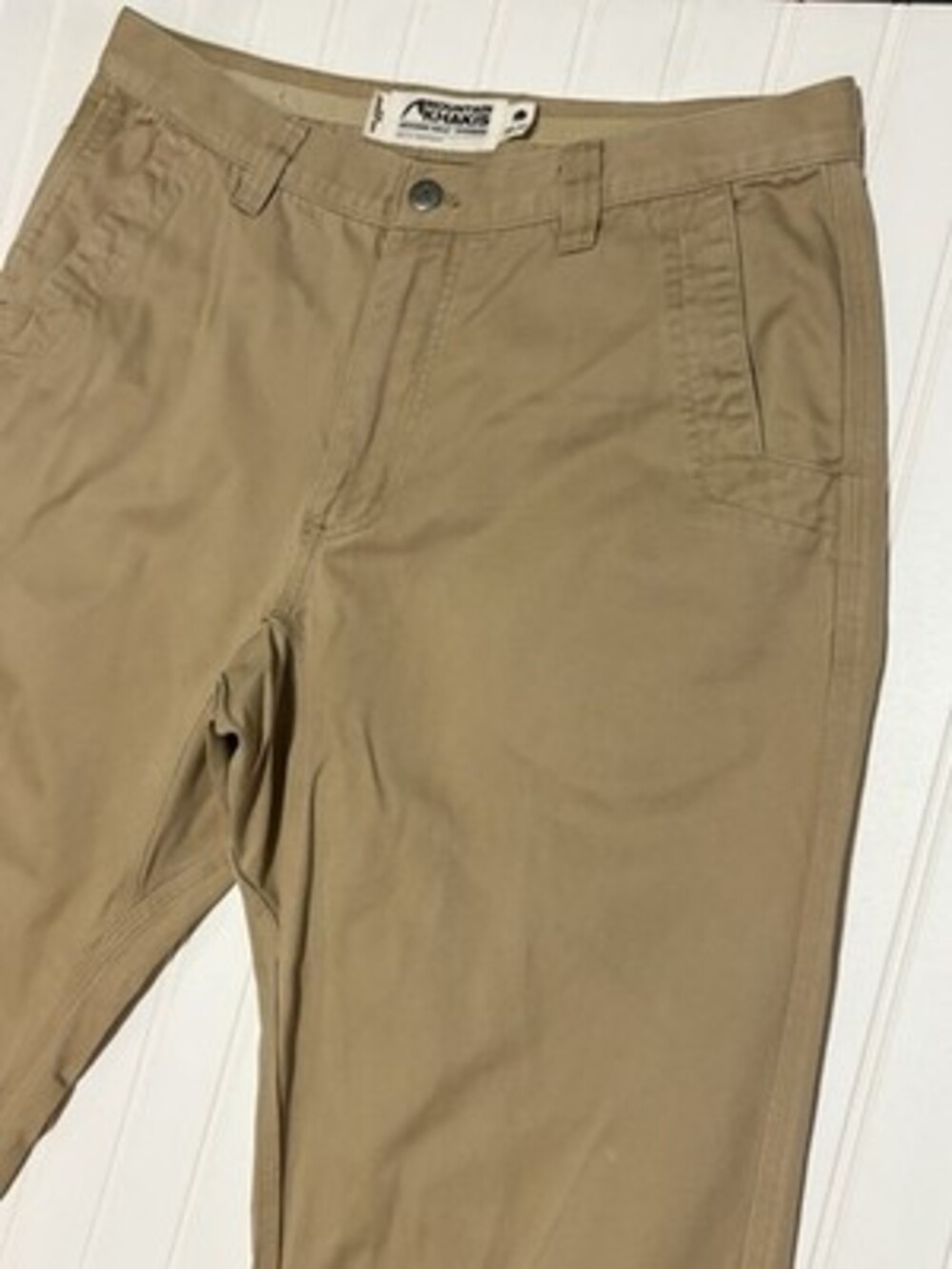 Mountain Khakis Jackson Chinos Mens 34x32 Tan Heavyweight Canvas Work Pants - Picture 3 of 8